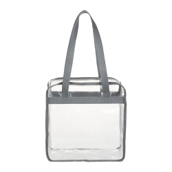 branded Game Day Clear Zippered Safety Tote, from our range of promotional Non Woven Tote Bags