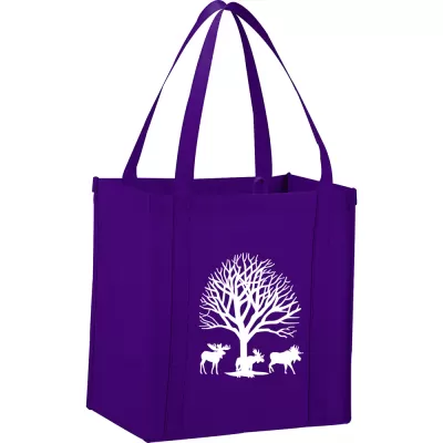 branded Little Juno Non-Woven Grocery Tote, from our range of promotional Non Woven Tote Bags