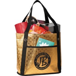 Non Woven Tote Bags - Metallic Mini Gift Tote