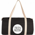 Shopping Tote Bags  - 5 oz. Cotton 18inch Barrel Duffel
