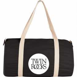 Shopping Tote Bags  - 5 oz. Cotton 18inch Barrel Duffel