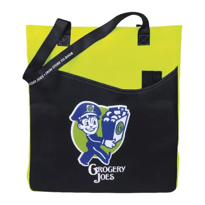 branded Rivers Pocket Non-Woven Convention Tote, from our range of promotional Shopping Tote Bags