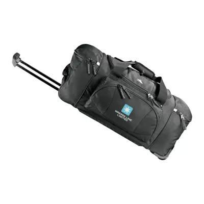 branded High Sierra 26 inch Wheeled Duffel Bag, from our range of promotional Sports Bags & Duffle Bags