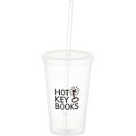 Drink Bottles - Plastic  - Iceberg 470ml Tumbler with Straw