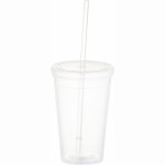 Drink Bottles - Plastic  - Iceberg 470ml Tumbler with Straw