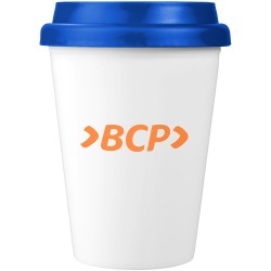 branded Carry Cup - 350ml Antibacterial Insulated Tumbler, from our range of promotional Reusable Coffee Cups - Plastic & Cer...