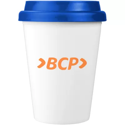 branded Carry Cup - 350ml Antibacterial Insulated Tumbler, from our range of promotional Reusable Coffee Cups - Plastic & Cer...