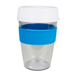 branded Tritan Carry Cup with Lid and Band 360ml, from our range of promotional Reusable Coffee Cups - Plastic & Ceramic