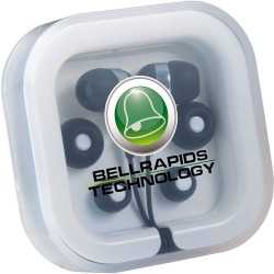 branded Colour Pop Earbuds with Microphone, from our range of promotional Earbuds & Headphones