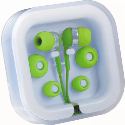 branded Colour Pop Earbuds with Microphone, from our range of promotional Earbuds & Headphones