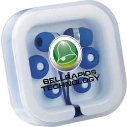branded Colour Pop Earbuds with Microphone, from our range of promotional Earbuds & Headphones