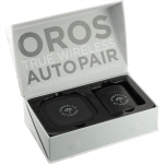 branded Oros TWS Auto Pair Earbuds &amp; Wireless Charging Pad, from our range of promotional Earbuds &amp; Headphones