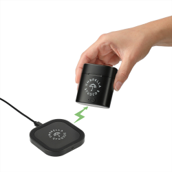 branded Oros TWS Auto Pair Earbuds & Wireless Charging Pad, from our range of promotional Earbuds & Headphones
