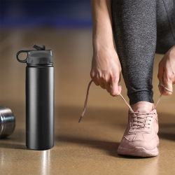 branded Trekk Stainless 700 ml Drink Bottle, from our range of promotional Drink Bottles - Metal
