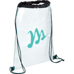 Clear Stadium Bags  - Rally Clear Drawstring Sportspack