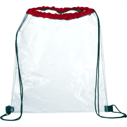 Clear Stadium Bags - Rally Clear Drawstring Sportspack