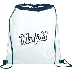 Clear Stadium Bags - Rally Clear Drawstring Sportspack