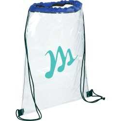 Clear Stadium Bags - Rally Clear Drawstring Sportspack