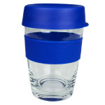 branded Carry Cup Glass 340ml, from our range of promotional Reusable Coffee Cups - Glass