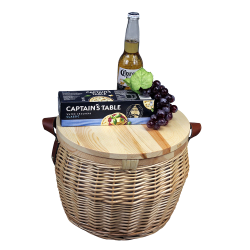 branded Portofino Trekk Wicker Cooler Basket, from our range of promotional Cooler Bags