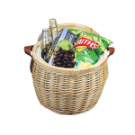 Cooler Bags  - Portofino Trekk Wicker Cooler Basket