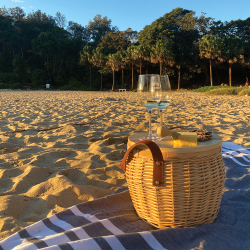 branded Portofino Trekk Wicker Cooler Basket, from our range of promotional Cooler Bags