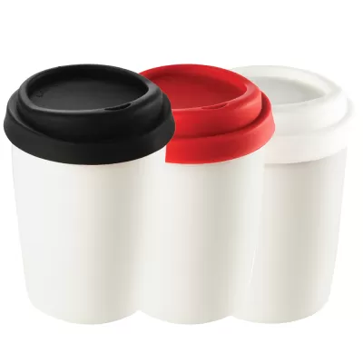 branded Ceramic Mug 250ml with Silicone Lid, from our range of promotional Coffee Mugs