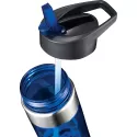 branded Drink Bottle with Foldaway Sipper 600ml, from our range of promotional Drink Bottles - Plastic