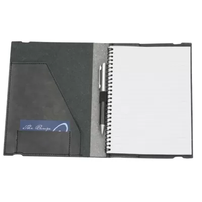 branded Bonded Leather A5 Pad Cover, from our range of promotional Leather Compendiums