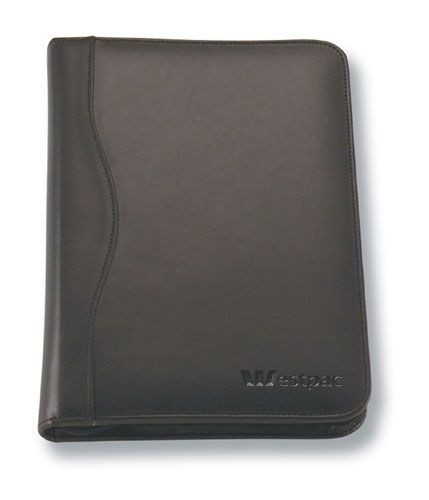 branded The Executive Deluxe A4 Leather Compendium, from our range of promotional Leather Compendiums