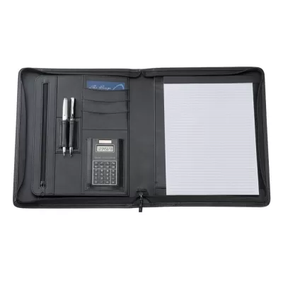 branded The Windsor A4 Bonded Leather Compendium, from our range of promotional Leather Compendiums