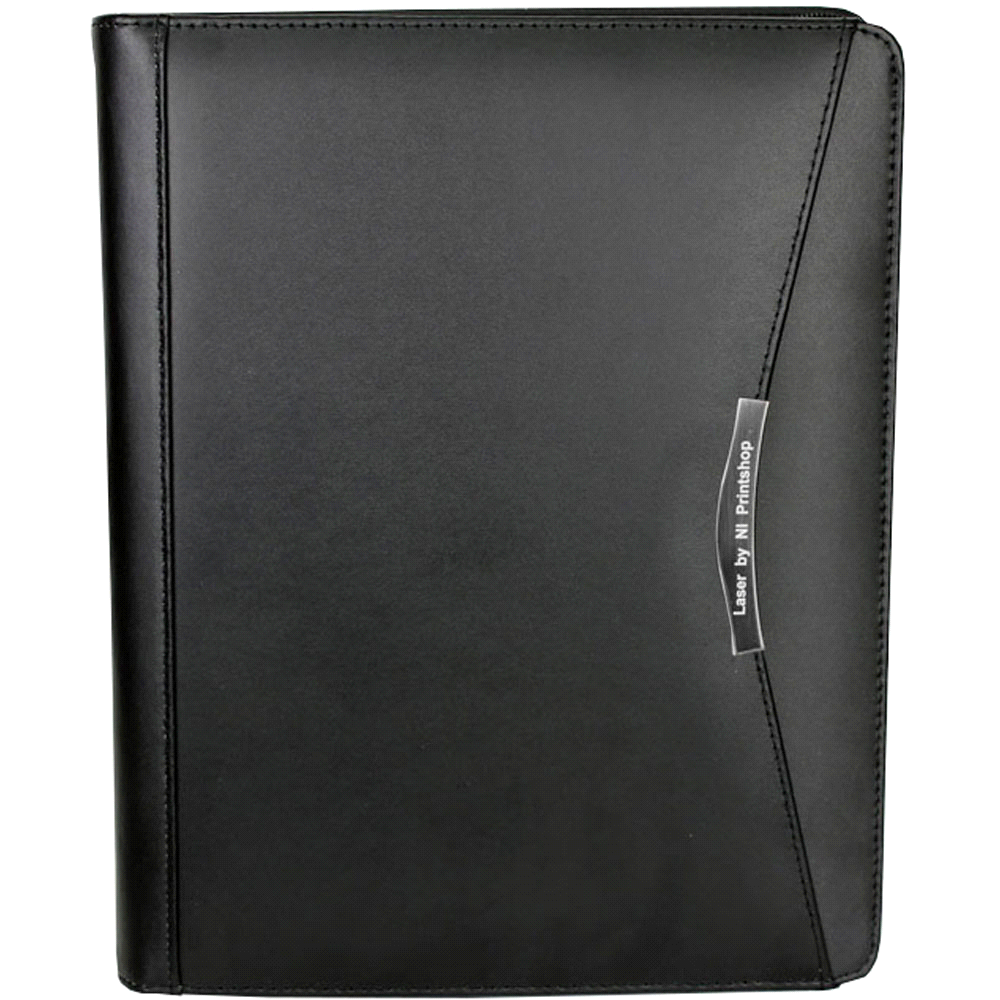 branded The Windsor A4 Bonded Leather Compendium, from our range of promotional Leather Compendiums