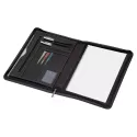 branded Manchester A4 Imitation Leather Zip Compendium, from our range of promotional Non Leather Compendiums