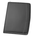 branded The Flare A4 Imitation Leather Zip Compendium, from our range of promotional Non Leather Compendiums