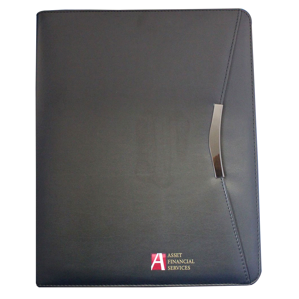 branded The Metropolitan Imitation Leather A4 Zippered Compendium, from our range of promotional Non Leather Compendiums