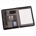 branded Two Tone A4 Imitation Leather Zip Compendium, from our range of promotional Non Leather Compendiums