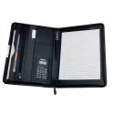 branded The Stella A4 Zip Compendium with Calculator, from our range of promotional Non Leather Compendiums