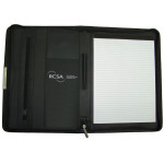 Non Leather Compendiums  - The Stella A4 Zip Compendium with Calculator