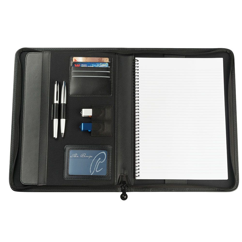 branded Maxx A4 Compendium Imitation Leather, from our range of promotional Non Leather Compendiums