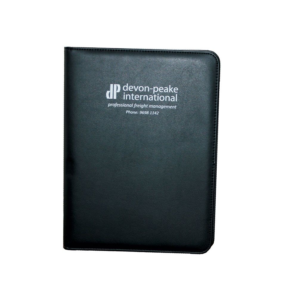 branded A4 Leather Look Pad Cover, from our range of promotional Non Leather Compendiums