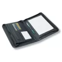 branded A5 Zippered Compendium with Metal Badge, from our range of promotional Ring Binder Compendiums