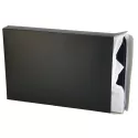 branded A5 Zippered Compendium with Metal Badge, from our range of promotional Ring Binder Compendiums