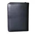 branded A5 Zippered Compendium with Metal Badge, from our range of promotional Ring Binder Compendiums