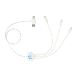 branded 5-in-1 Charging Cable with Antimicrobial Additive, from our range of promotional USB Hubs & Cables