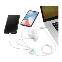branded 5-in-1 Charging Cable with Antimicrobial Additive, from our range of promotional USB Hubs & Cables