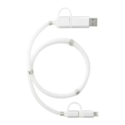 branded Whirl 5-in-1 Charging Cable with Magnetic Wrap, from our range of promotional USB Hubs & Cables