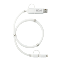 branded Whirl 5-in-1 Charging Cable with Magnetic Wrap, from our range of promotional USB Hubs & Cables