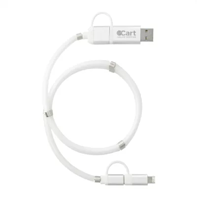 branded Whirl 5-in-1 Charging Cable with Magnetic Wrap, from our range of promotional USB Hubs & Cables