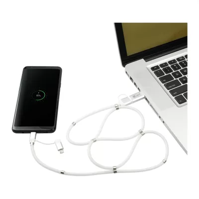 branded Whirl 5-in-1 Charging Cable with Magnetic Wrap, from our range of promotional USB Hubs & Cables