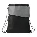 branded Cross Weave Zippered Drawstring Bag, from our range of promotional Drawstring Bags &amp; Back Sacks